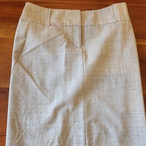 Express work skirt light gray